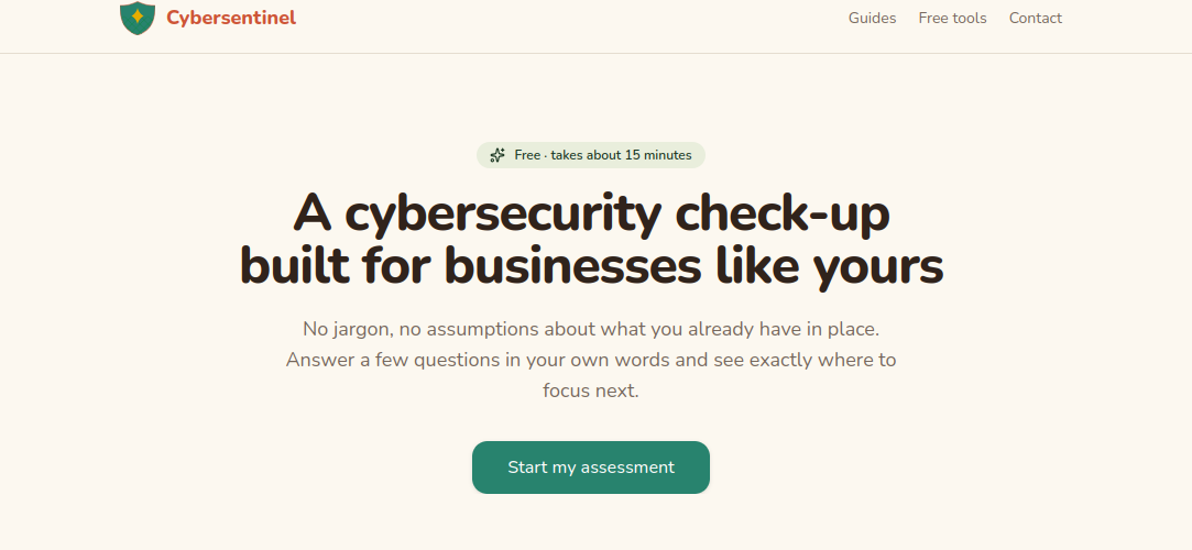 CyberSentinel assessment tool